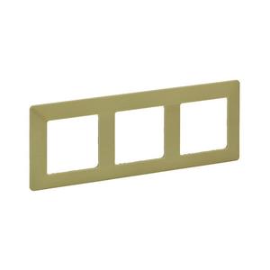 Legrand 754083 - Cadru pentru intrerupatoare VALENA LIFE 3P verde imagine