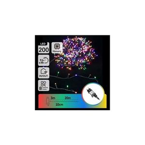 - Ghirlandă LED de Crăciun pentru exterior RGBY, 200 LED, 3, 6 W, 230 V, 20 m, IP44 imagine