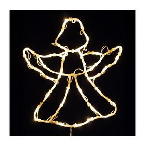 Decorațiune LED de Crăciun pentru fereastră, înger, 35 LED, 230 V, IP44, lumină albă caldă imagine