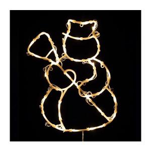 Decorațiune LED de Crăciun pentru fereastră, 35x LED/230V, IP44, om de zăpadă, alb cald imagine