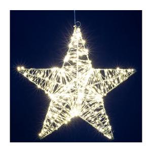 Stea decorativă LED pentru Crăciun, 45 cm, 320 LED, 230 V, alb cald imagine