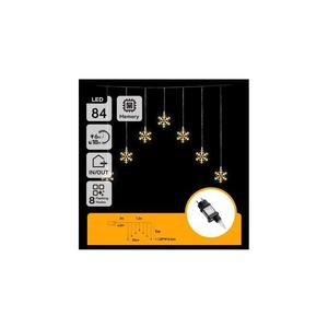 - Ghirlandă LED de exterior pentru Crăciun, 84 LED/230V, 1, 2x1m, IP44, alb cald, fulgi de zăpadă imagine