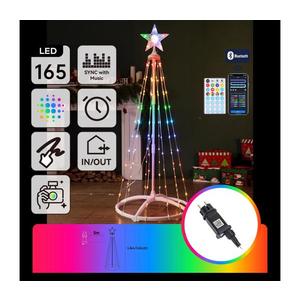 - Decorațiune de Crăciun LED RGBICW pentru exterior, 165 LED, 230 V, 1, 8 m, IP44 + telecomandă imagine