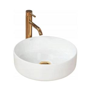 REA-U18918 - Lavoar pe blat SAMI Ø 36 cm, ceramică, alb lucios imagine