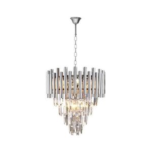 Lustră de cristal pe lanț MADISON 9xE14/40W/230V crom imagine