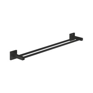 GROHE 411042430 - Suport dublu pentru prosoape START CUBE, 654 mm, negru imagine