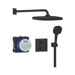 GROHE 348822430 - Set de duș PRECISION, 250 × 250 mm, negru imagine