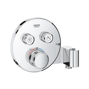 GROHE 29120000 - Baterie termostatică pentru duș încastrată GROHTHERM SMARTCONTROL + suport cromat imagine