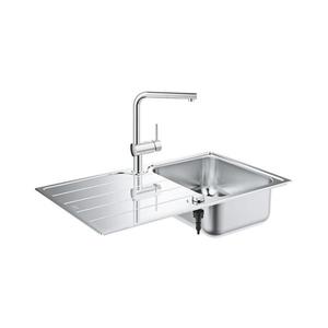 GROHE 31573SD1 - Set chiuvetă de bucătărie K500 cu scurgător și baterie A, 86×50 cm, oțel inoxidabil imagine