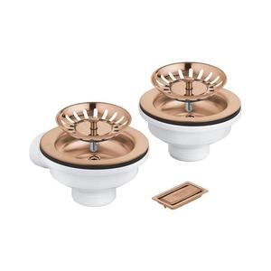GROHE 40997DL0 - Set de scurgere cu accesorii, finisaj bronz imagine