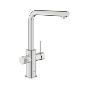 GROHE 30601DC0 - Baterie pentru chiuvetă BLUE PURE cu pipa extractibilă, finisaj inox imagine