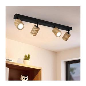 Brilagi - Spot MODERN WOOD 4xGU10/8W/230V lemn de cauciuc/negru imagine