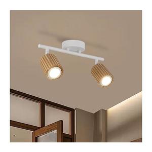 Brilagi - Spot MODERN WOOD 2xGU10/8W/230V lemn de cauciuc/alb imagine