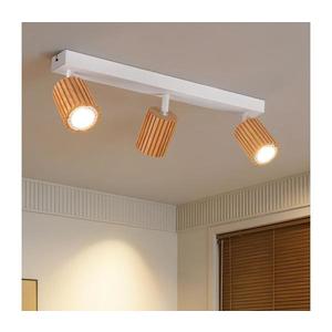 Brilagi - Lampă spot MODERN WOOD, 3xGU10/8W/230V, lemn de cauciuc/alb imagine
