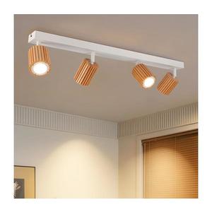 Brilagi - Corp de iluminat tip spot MODERN WOOD 4xGU10/8W/230V lemn de cauciuc/alb imagine