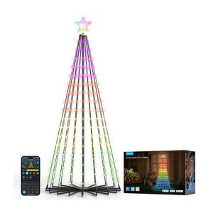 Govee-LED RGBIC Brad de Crăciun cu stea LED/15W/230V IP65 1, 8m Matter Wi-Fi imagine