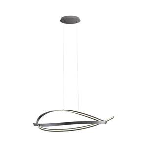 Lustră LED dimabilă suspendată pe cablu IMPULS LED/38W/230V, neagră imagine