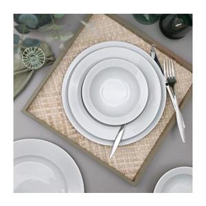 Set de veselă 18 piese, porțelan alb imagine