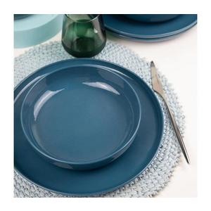 Set de veselă din porțelan, 12 piese, albastru imagine