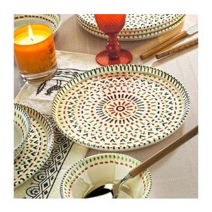 Set de veselă, 12 piese, multicolor, din porțelan imagine