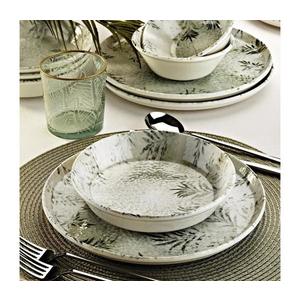 Set veselă 12 piese din porțelan, gri imagine