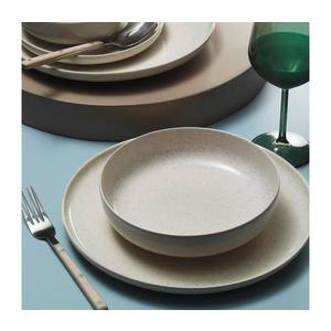 Set de masă din porțelan, 8 piese, bej imagine