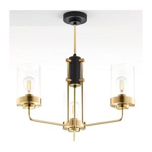 Jupiter 2087 - Lustru cu tija RAMIREZ 3xE27/15W/230V auriu/negru imagine