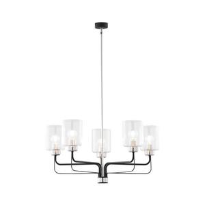 Jupiter 1884 - Lustră pe tijă CERES 5xE27/15W/230V, crom mat/negru imagine