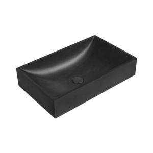 Sapho - Lavoar pe blat 58x36 cm beton/negru imagine