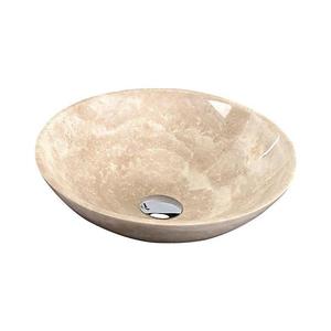 Sapho - Lavoar de blat BLOK Ø 40 cm bej/travertin imagine