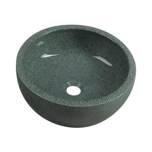 Sapho - Lavoar pentru blat PRIORI Ø 42 cm ceramică/verde imagine