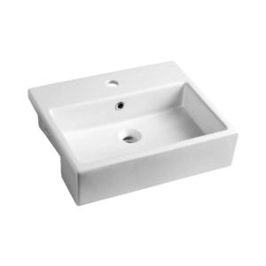 Isvea - Lavoar semi-încăstrat PURITY 50x42 cm ceramică/alb imagine