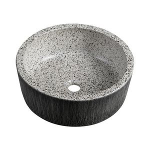 Sapho - Lavoar pe blat PRIORI Ø 41 cm alb/gri imagine