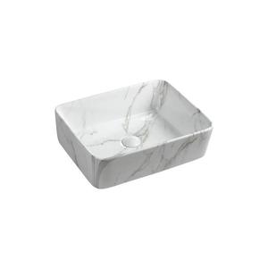 Sapho - Lavoar pe blat DALMA 47, 5 x 37, 5 cm, ceramică/Carrara imagine