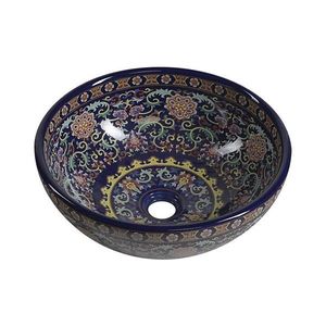 Sapho - Lavoar pe blat PRIORI Ø 41 cm, ceramică/multicolor imagine