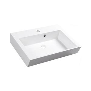 Sapho - Lavoar pentru blat ORINOKO 60x45 cm marmură/alb imagine