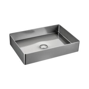 Sapho - Lavoar pentru blat AURUM 50x35 cm, inox periat imagine