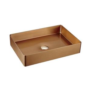 Sapho - Lavoar pe blat AURUM 50 x 35 cm, cupru mat imagine