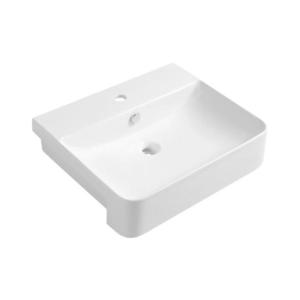 Isvea - Lavoar semi-încastrat SOTT AQUA 59x49 cm ceramică/alb imagine