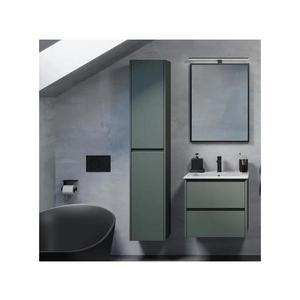 Dulap de baie MOLDE, 174 cm, verde imagine