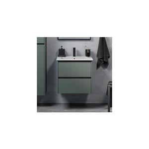 Dulap de baie cu lavoar MOLDE, 60 cm, verde imagine