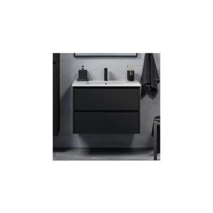 Dulap de baie cu chiuvetă MOLDE 80 cm, negru imagine