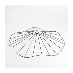 Abajur universal CURITIBA, Ø 80 cm, negru imagine