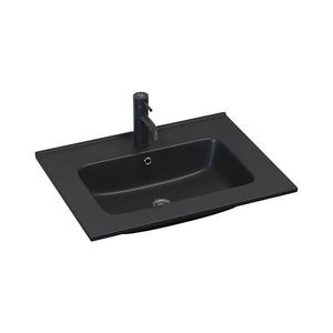 BATH DELUXE 06-060-27-02-00 - Lavoar încastrat LILLESNAD 61 x 46 cm ceramică/negru imagine