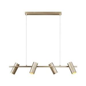 Nordlux - ALANIS lustră suspendată pe cablu 4xGU10/15W/230V alamă imagine