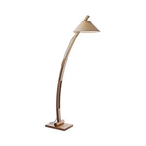 Lampă de podea din lemn masiv, 1xE27/60W/230V, frasin imagine