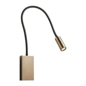 Redo 01-4475 - Lampă flexibilă LED WALLIE, 3W, 230V, USB, CRI 90, bronz imagine