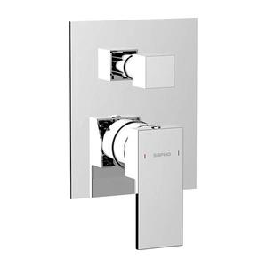Sapho - Baterie de duș pentru montaj în perete CUBEMIX, crom lucios imagine