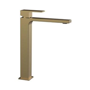 Sapho - Baterie lavoar CUBEMIX 27, 8 cm, auriu mat imagine