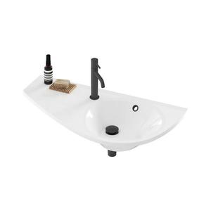 Ravak XJ1L1100000 - Lavoar suspendat AVOCADO 85x45 cm marmură turnată/alb imagine